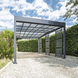 Carport en aluminium LIBECCIO 3 claustras