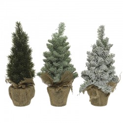 3 mini Sapins de 32 cm