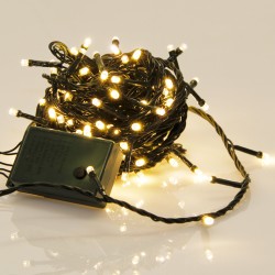 Guirlande SPARKLELIGHT 8 mètres 120 LEDs blanc chaud