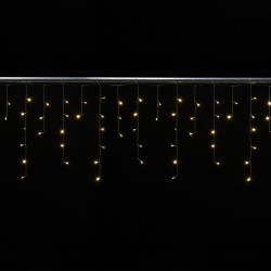 Cascade 2x0,6 mètres 72 LEDs animés blanc chaud