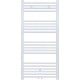 Radiateur sèche-serviette H120x40cm blanc