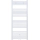 Radiateur sèche-serviette H140x40cm blanc