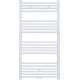 Radiateur sèche-serviette H120x50cm blanc