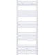 Radiateur sèche-serviette H160x50cm blanc