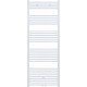 Radiateur sèche-serviette H180x60cm blanc