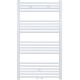Radiateur sèche-serviette H120x60cm blanc