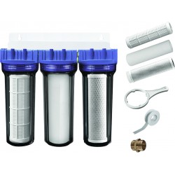 Kit de filtration triple impuretés/charbon