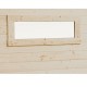 Fenêtre horizontale fixe imprégnée