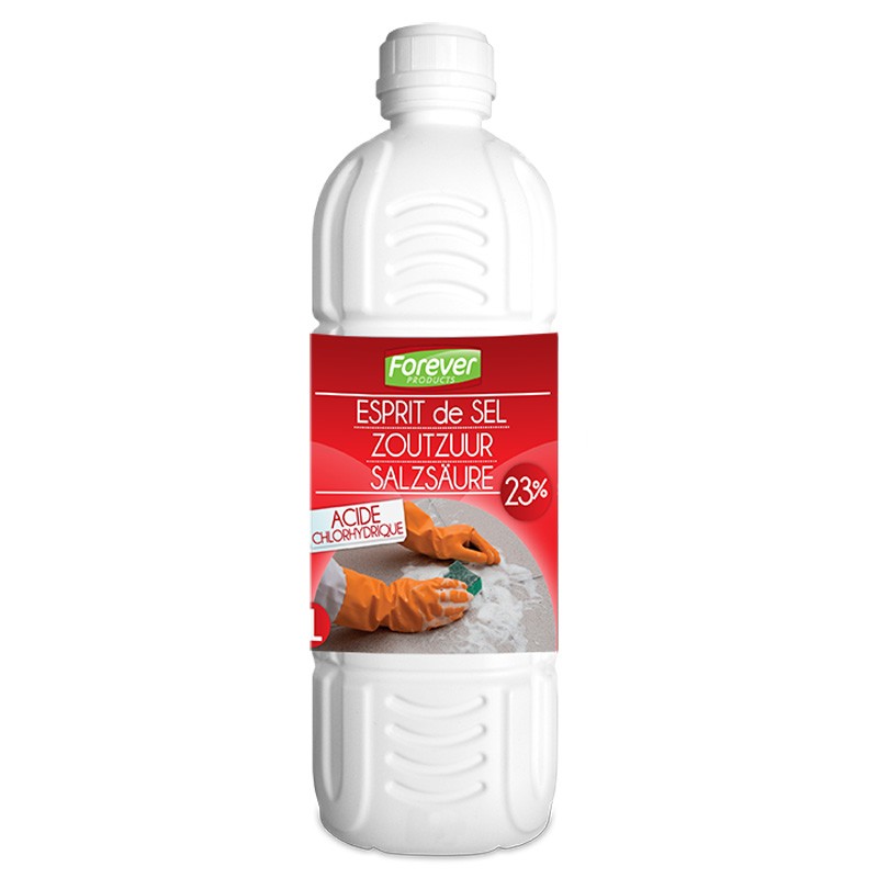 Bidon d'acide chlorhydrique esprit de sel 1 litres Produits