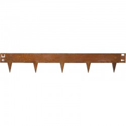 Bordure flexible en acier Corten 16cm