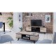 Meuble TV bois/noir