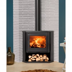 Poêle à bois d'angle Sintra 7 Kw