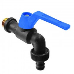 Robinet antigel 1/2" manette bleue