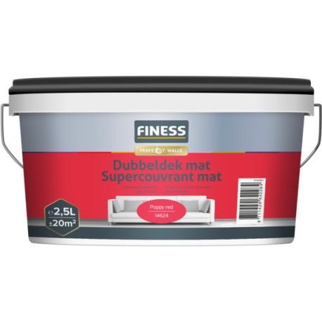 FINESS Supercouvrant Mat 2,5L Poppy Red