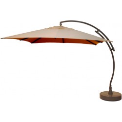 Parasol EASY SUN carré 320 Olefin - Taupe clair
