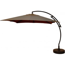 Parasol EASY SUN carré 320 Olefin - Taupe