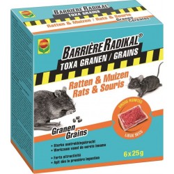 Raticide RADIKAL Toxa Grains 6x25gr
