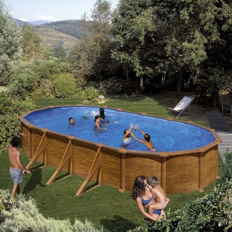 Piscine MEXICO bois 744 x 399/120