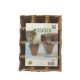 6 Plateaux de 12 pots en tourbe carrés 4x4cm