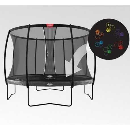 Trampoline BERG Elite LEVELS Filet XL 430 gris