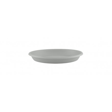 Soucoupe ronde PVC 11 gris clair