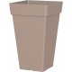 Pot carré haut CAPRI 40 taupe
