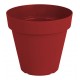 Pot rond CAPRI 35 rouge foncé