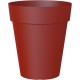 Pot rond haut CAPRI 40 rouge foncé