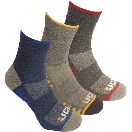 Pack 3 paires chaussettes JCB Active Hybrid 