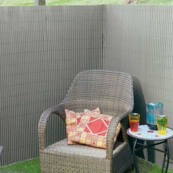 Canisse Paravent PVC gris 1,5x3M