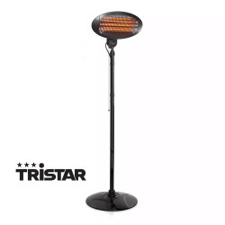 Chauffage de terrasse infra-rouge Tristar 650W - 2000W