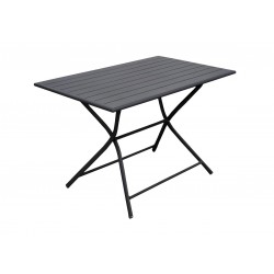 Table alu pliante GLOBE 110x70 Graphite