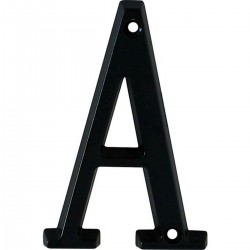 Lettre "A" aluminium 97mm noire