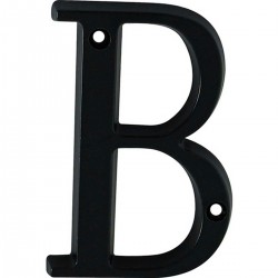 Lettre "B" aluminium 97mm noire
