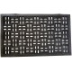 Paillasson Caoutchouc Damier 45x75cm