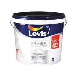 LEVIS Primer mur & plafond 10L + 2L Gratuits