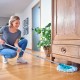 Balai Clean Twist - utilisation sous meuble