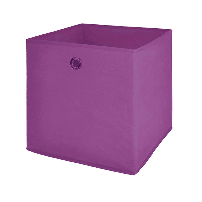 Boîte de rangement carrée en plastique Mixxit coloris blanc
