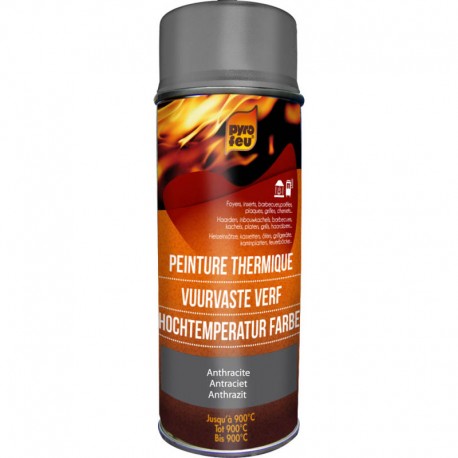 Peinture thermique anthracite 900C° PYROFEU 400ml