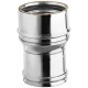 Manchon inox WARMTECH simple vers double paroi 80mm