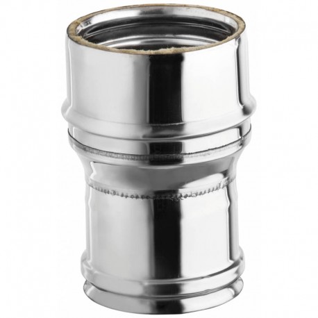 Manchon inox WARMTECH simple vers double paroi 80mm