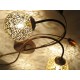 KRETA plafonnier torsadé 6 lampes