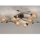 KRETA plafonnier torsadé 6 lampes