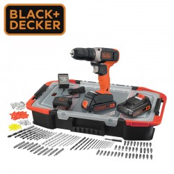 BLACK&DECKER Kit Visseuse-Perceuse - 150 accessoires