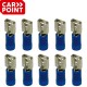10 cosses bleues femelles 6,3mm Carpoint