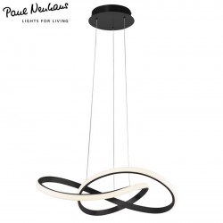 MARIA lustre torsadé noir led