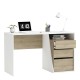 Bureau JEANNE chêne / blanc