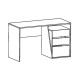 Bureau JEANNE chêne / blanc