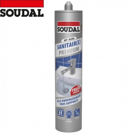 SOUDAL silicone sanitaire premium blanc 290ml