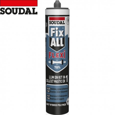 SOUDAL mastic colle Fix all Flexi noir 290ml